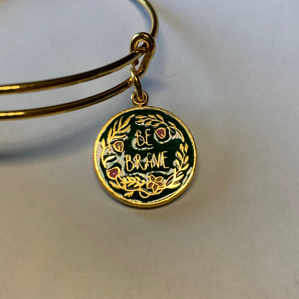 3/$20 Alex and Ani Be Brave gold tone bracelet